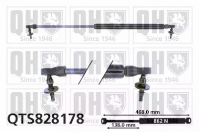 QUINTON HAZELL qts828178 -  Газовая пружина, крышка багажник